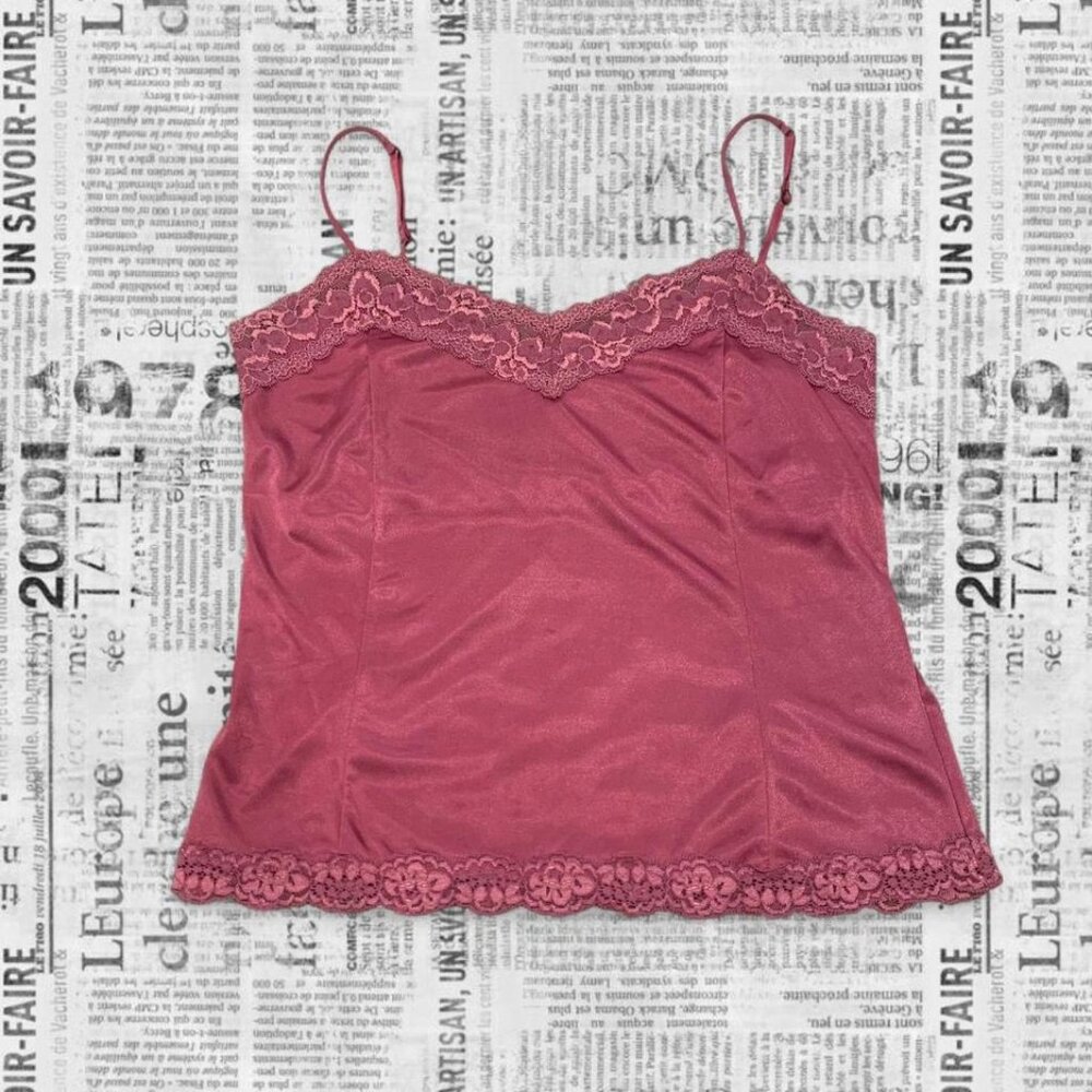 Women's Magenta Lace Cami